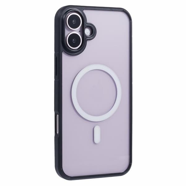X-LEVEL Crystal Clear Mobilskal till iPhone 16 Plus TPU+PC - Svart