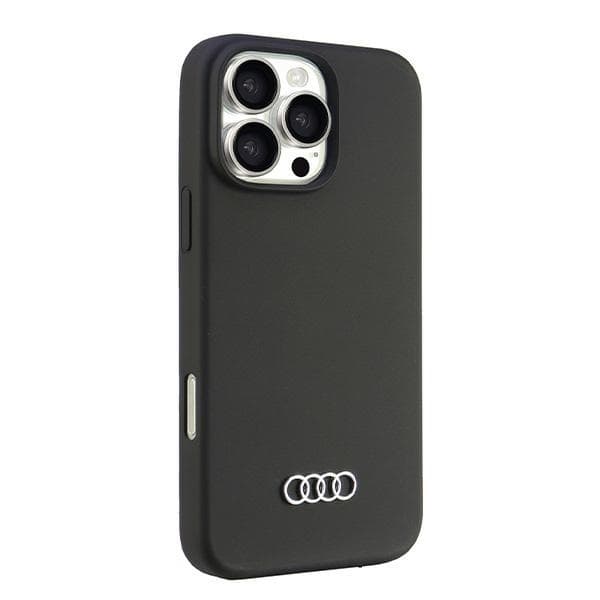 Audi Mobilskal till iPhone 16 Pro Max Silikon - Svart Black