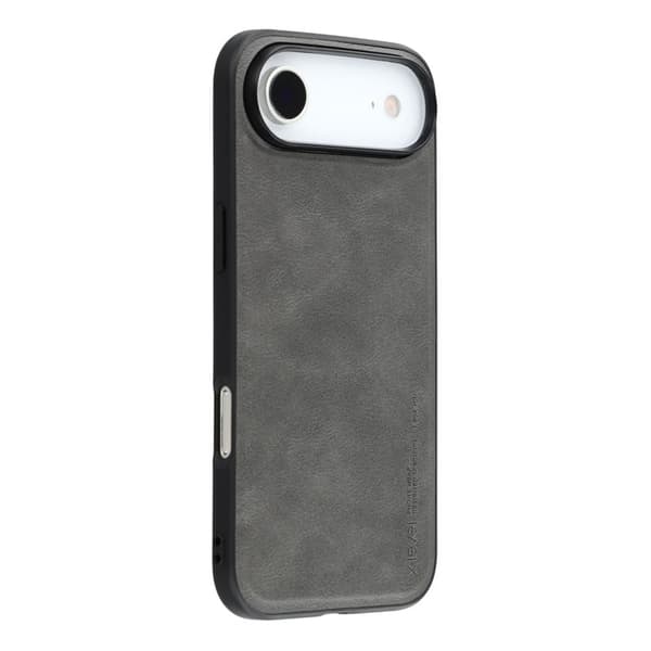 X-LEVEL Bojue-3 Mobilskal till iPhone Air Läderbelagd PC + TPU Grå