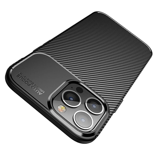 Carbon Fiber Mobilskal till Apple iPhone 13 Pro - Blå Blå