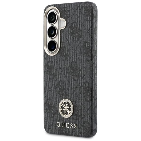 Guess Mobilskal För Galaxy S26 MagSafe 4G Rhinestone Round Logo Svart