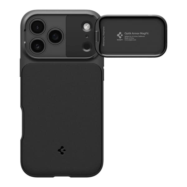 Spigen Mobilcover til iPhone 17 Pro Max MagSafe Optik Armor - Sort Svart