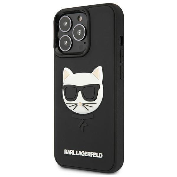 Karl Lagerfeld 3D Rubber Choupette Skal iPhone 13 Pro - Sort Black