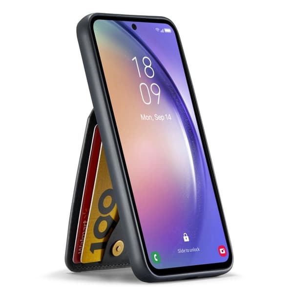 FIERRE SHANN Samsung Galaxy S23 FE Plånboksfodral Konstläder - Svart