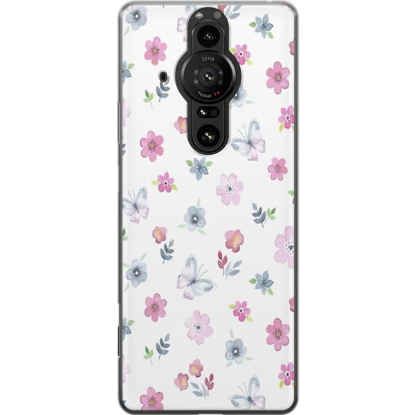 Mobilcover til Sony Xperia Pro-I med Blomster og sommerfugle