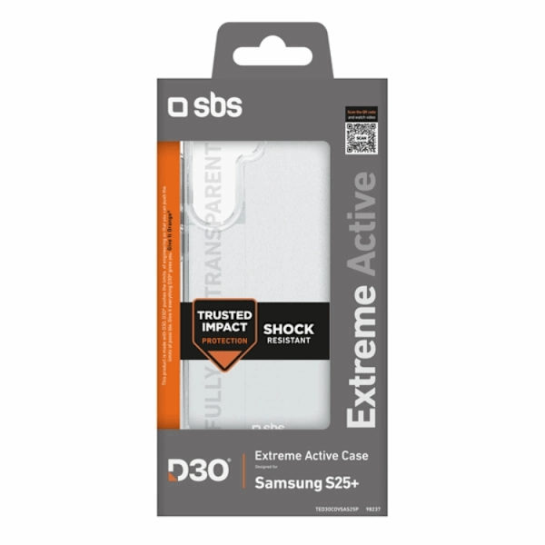 SBS Mobilskal till Galaxy S25 Plus D3O - Transparent