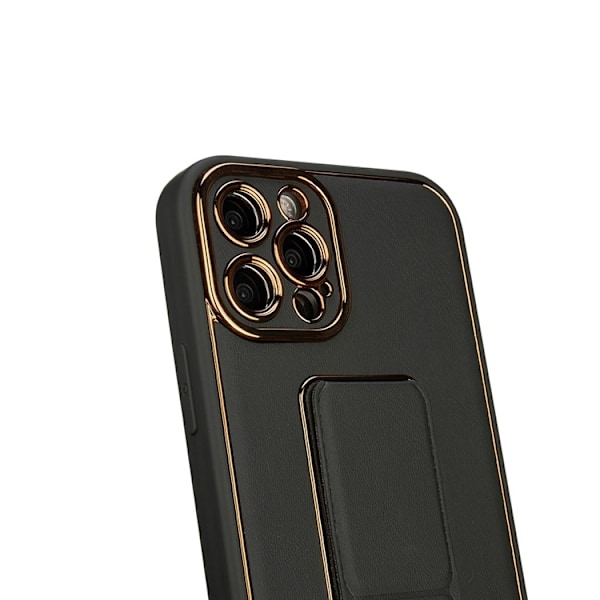 iPhone 12 Skal Kickstand - Svart Svart