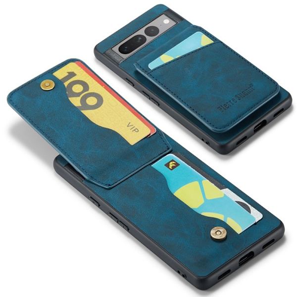 FIERRE SHANN Google Pixel 8 Pro Fodral PU+TPU - Blå