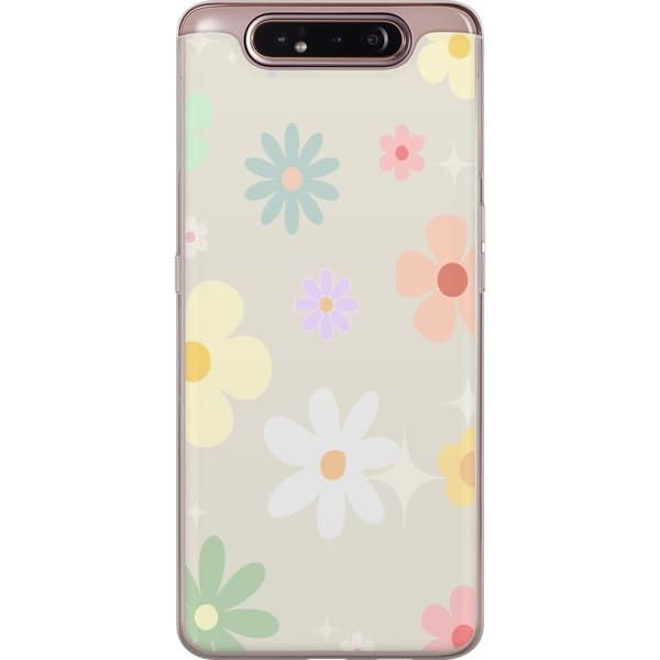 Mobilskal till Samsung Galaxy A80 med fejdande blommor
