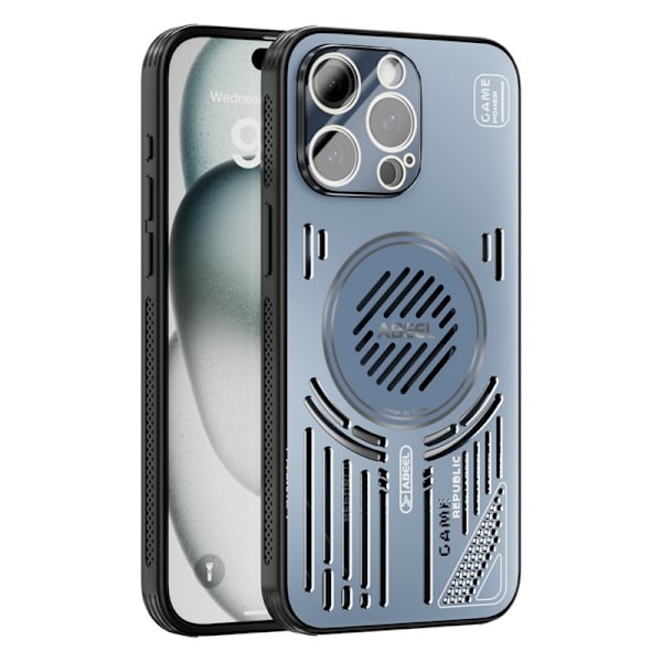 ABEEL Mobilskal till iPhone 14 Pro Aluminium + PC + TPU - Blå