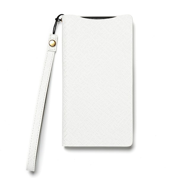 Zenus Minimal Diary Väska till Sony Xperia Z2 - Vit Vit