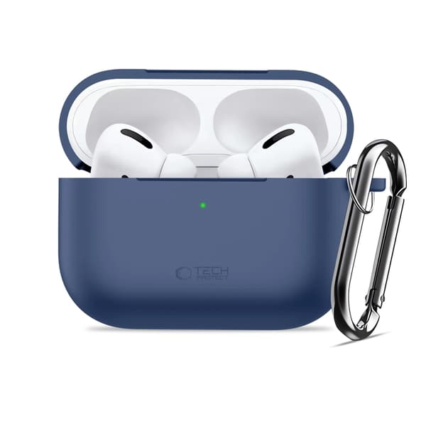Tech-Protect Apple Airpods Pro 3 Skal Silikon Hook - Marinblå Blå
