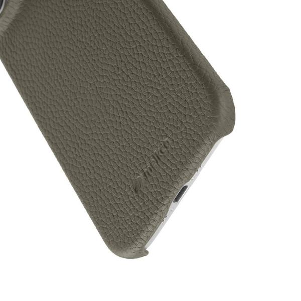MELKCO Mobilskal till iPhone Air Äkta Läder PC Grå