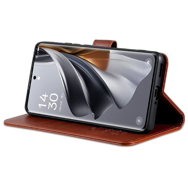 AZNS Samsung Galaxy A36 5G Plånboksfodral Anti-Scratch Konstläder - Brun