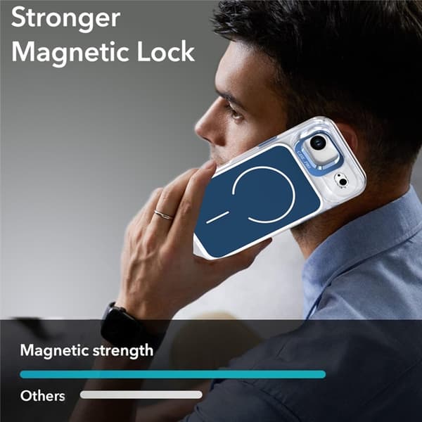 Mobilskal till iPhone Air MagSafe Lens Kickstand TPU + PC - Blå Blå