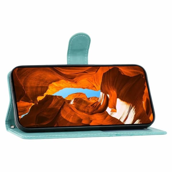 Oppo Find X9 Pro 5G Ställ Plånboksfodral Konstläder - Grön