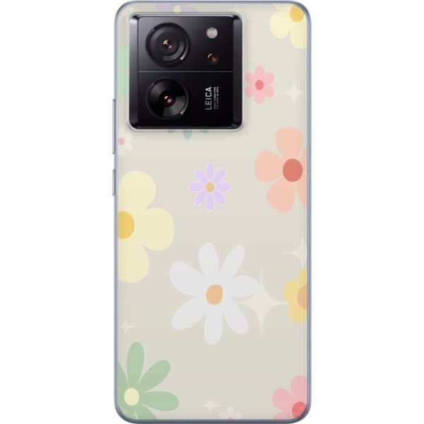 Mobilskal till Xiaomi 13T Pro med fejdande blommor
