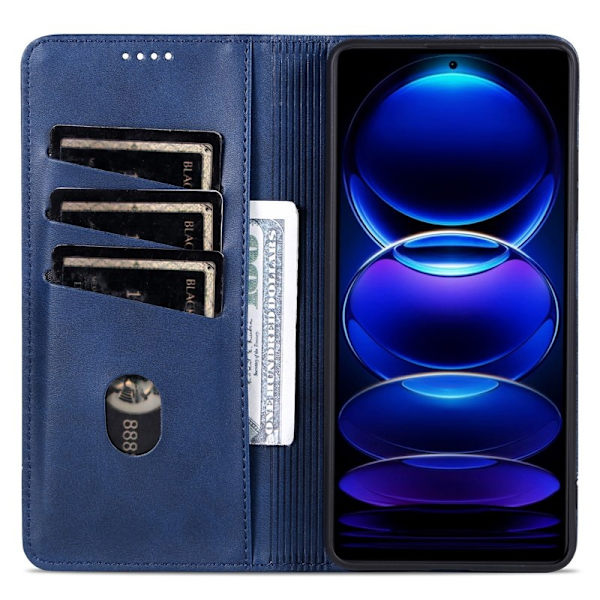 AZNS Samsung Galaxy A06 Plånboksfodral Konstläder - Blå