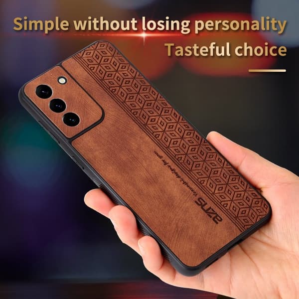 AZNS Samsung Galaxy S21+ Plånboksfodral Konstläder - Blå