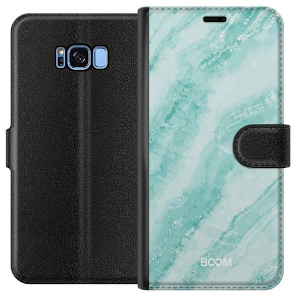 Plånboksfodral till Samsung Galaxy S8 med Mint Marble