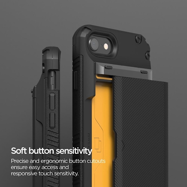 VRS DESIGN Damda Glide Pro Skal iPhone 7/8/SE (2020/2022) - Svart
