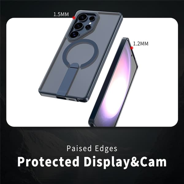 Mobilskal till Galaxy S25 Ultra MagSafe Kickstativ Acrylic Blå