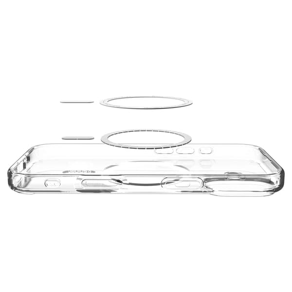 Spigen Telefontaske til iPhone 17 Magsafe Ultra Hybrid - Klar/Hvid Transparent
