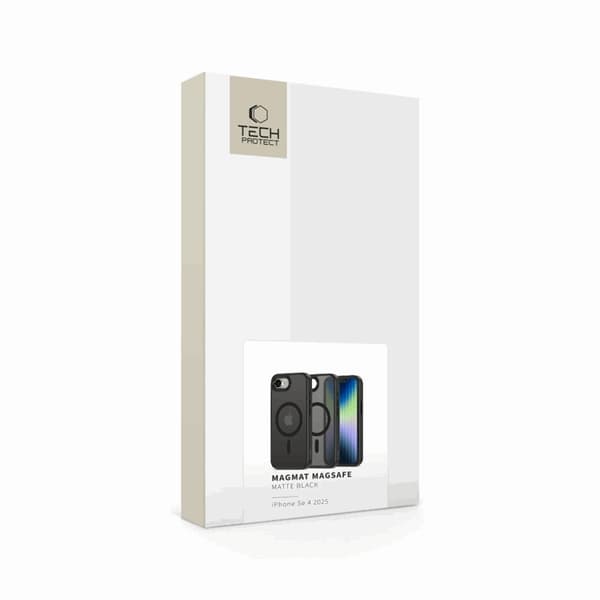 Tech-Protect Telefontaske til iPhone 16e Magsafe Magmat - Matt Sort Svart