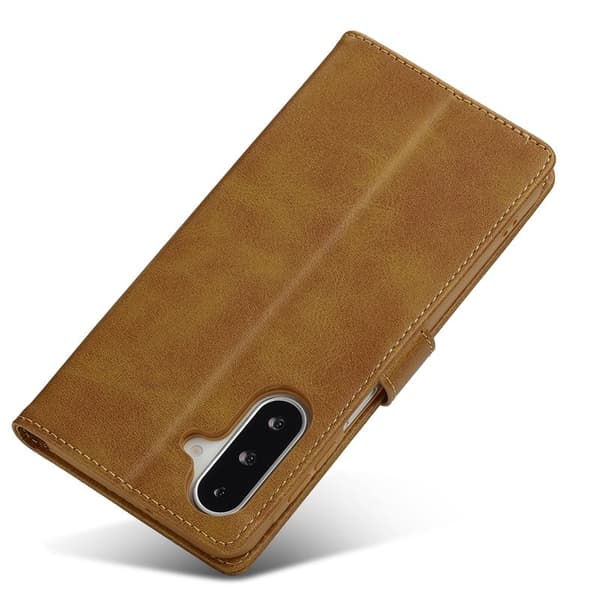 LC.IMEEKE Samsung Galaxy A17 Plånboksfodral Konstläder - Gul
