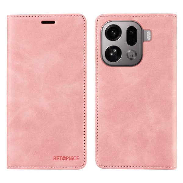 BETOPNICE Oppo Find X9 Pro 5G Plånboksfodral Konstläder - Rosa