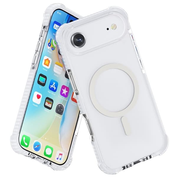 Mobilskal till iPhone Air MagSafe Förstärkta Hörn Acrylic - Vit Vit