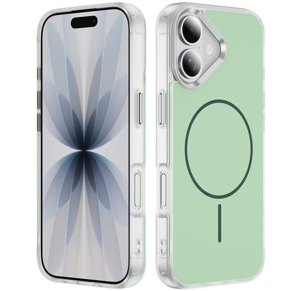 Mobilskal till iPhone 17 MagSafe Skin Touch TPU PC - Grön Grön