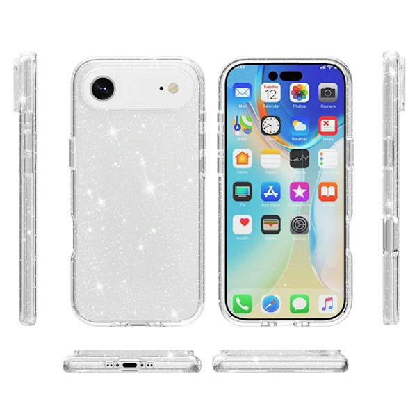 Mobilskal till iPhone Air Glittrande Puderglitter - Vit Vit