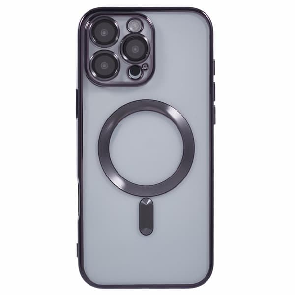 X-LEVEL Mobilskal till iPhone 16 Pro Max MagSafe Transparent TPU Svart