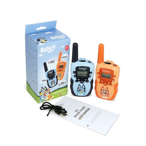BLUEY Digital Walkie Talkie  up to 1000m Range LCD