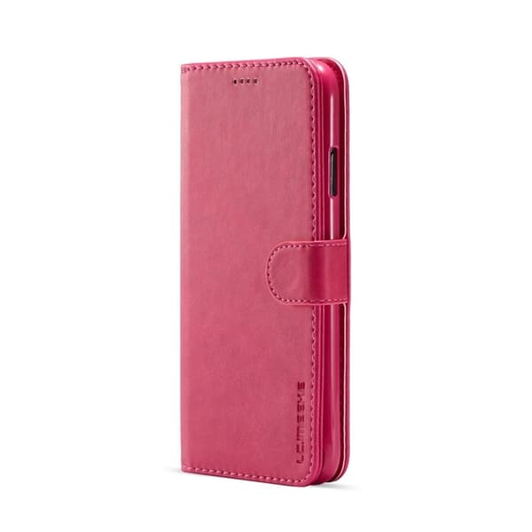 LC.IMEEKE Plånboksfodral för iPhone XR 6.1 tum - Konstläder - Rosa