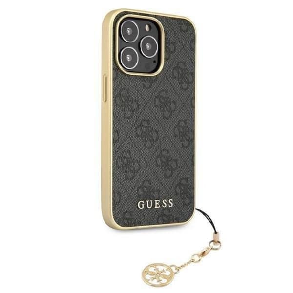 Guess iPhone 13 Pro Max -puhelinkuori 4G Charms -kokoelma - Harmaa Grå