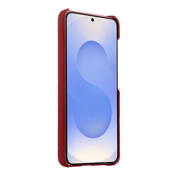 MELKCO Mobilskal för Samsung Galaxy S26 Plus Magnetiskt Äkta läder - Röd