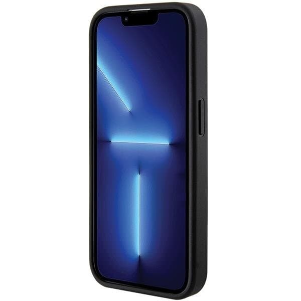 Guess Mobilskal till iPhone 15 Pro Max Grip Stand Saffiano Strass Black