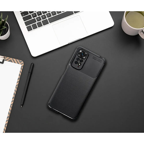 Telefontaske til Xiaomi Redmi Note 14 Pro Plus Carbon Premium - Sort Svart