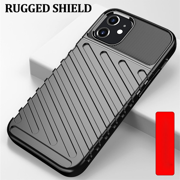 Thunder Twill Texture Skal iPhone 12 Mini - Svart Svart