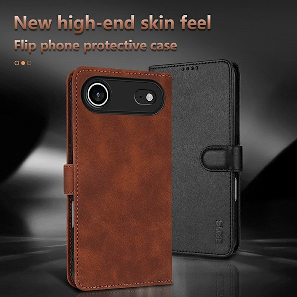 AZNS iPhone Air Plånboksfodral Konstläder - Roséguld