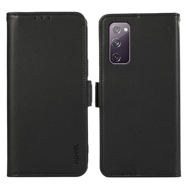 ABEEL Samsung Galaxy S20 FE Plånboksfodral Konstläder RFID-Skydd Svart