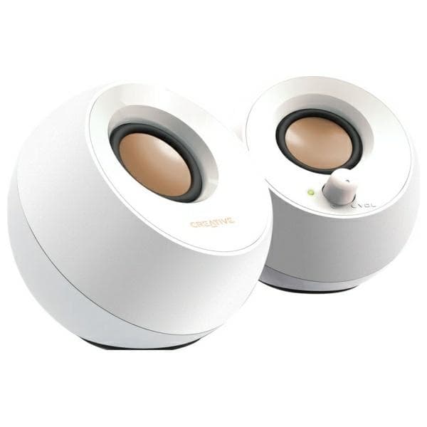 Creative Datorhögtalare USB Pebble 2.0 - Vit Vit