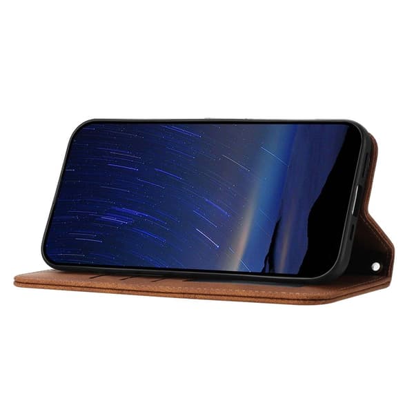 Plånboksfodral för Samsung Galaxy S26 Plus Konstläder - Brun