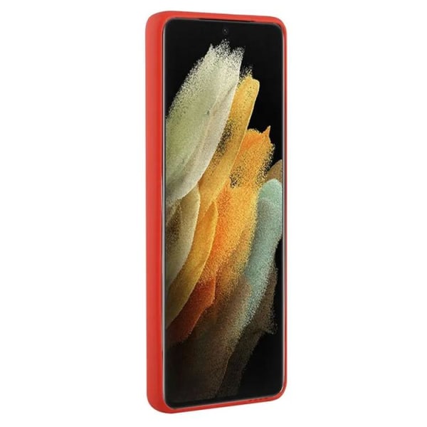 Galaxy S23 Ultra Mobile Case Kortholder TPU - Rød