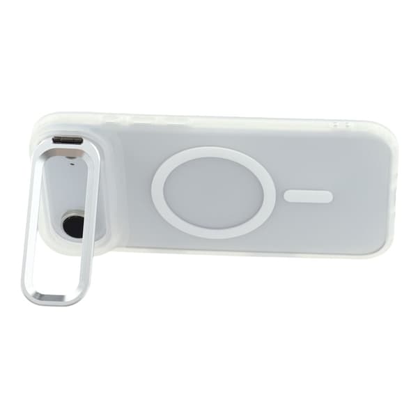 Mobilskal till iPhone Air MagSafe Lins Kickstand - Transparent Vit Vit