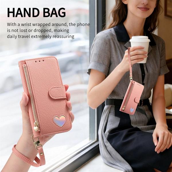 Plånboksfodral för Samsung Galaxy S26 Plus TKonstläder - Rosa