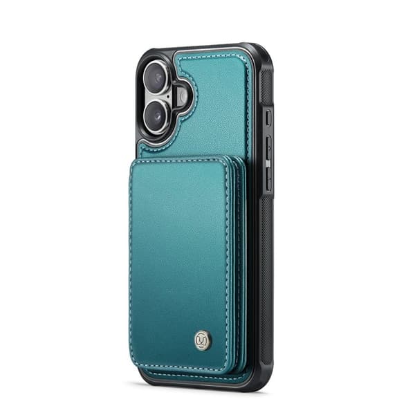 JEEHOOD J05 Mobilskal till iPhone 16 Läder MobilBlå