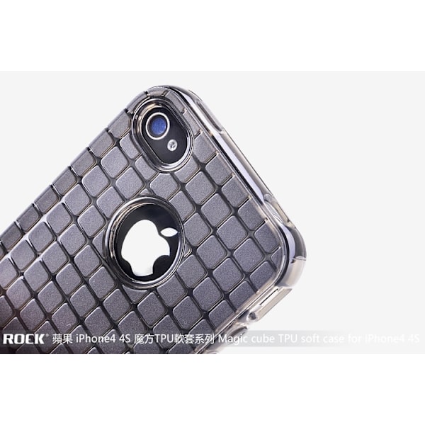 Rock Flexicase beskyttelse til Apple iPhone 4 og 4S (Clear) Transparent